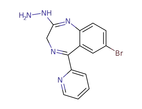 7-bromo-5-(pyridin-2-yl)-3H-1,4-benzodiazepin-2-yl hydrazine